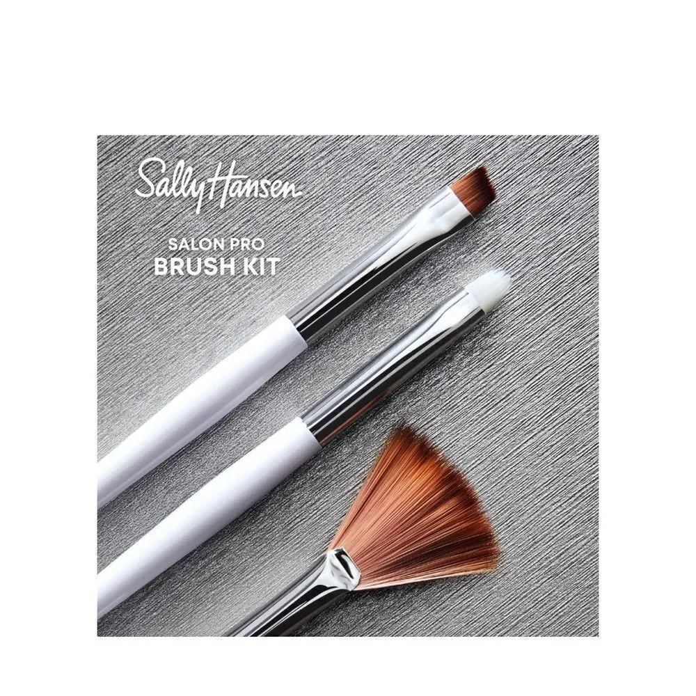 $5 🌙 Sally‎ Hansen Pro Brush Kit NEW 3 Piece Nail Art Toolkit NEW